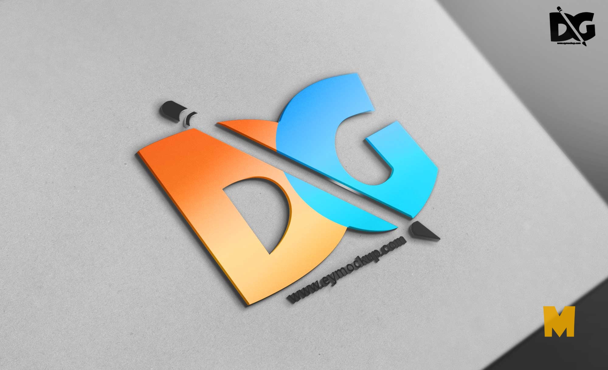 Detail Download Logo 3d Mockup Nomer 36