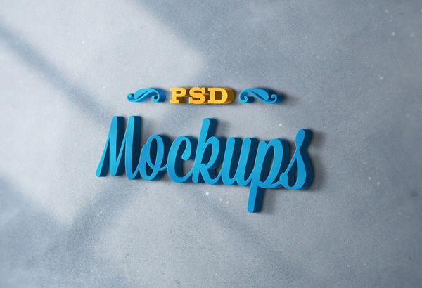 Detail Download Logo 3d Psd Mock Up Nomer 17