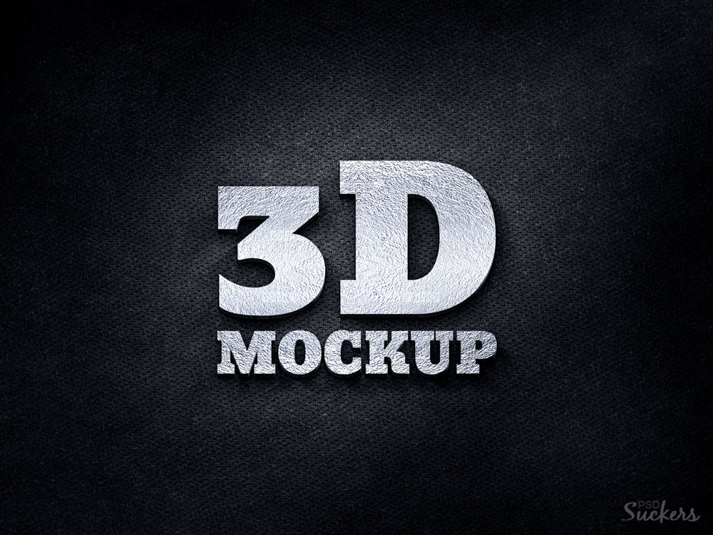 Detail Download Logo 3d Psd Mock Up Nomer 30