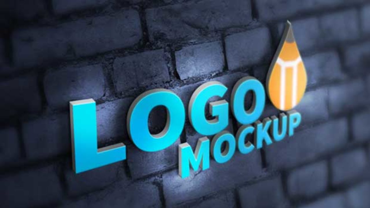 Detail Download Logo 3d Psd Mockup Nomer 36