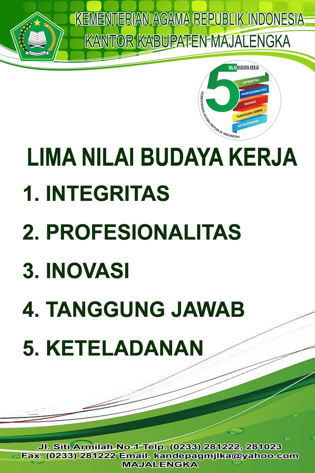 Detail Download Logo 5 Budaya Kerja Kemenag Nomer 13