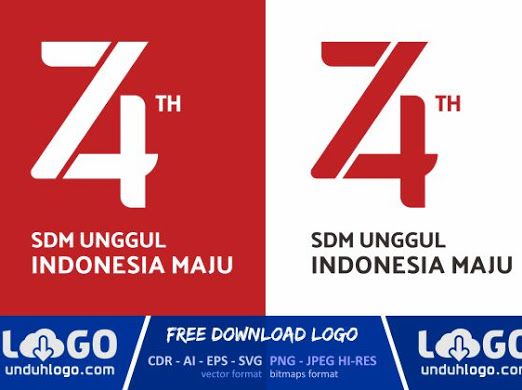 Detail Download Logo 74 Hut Ri Nomer 10