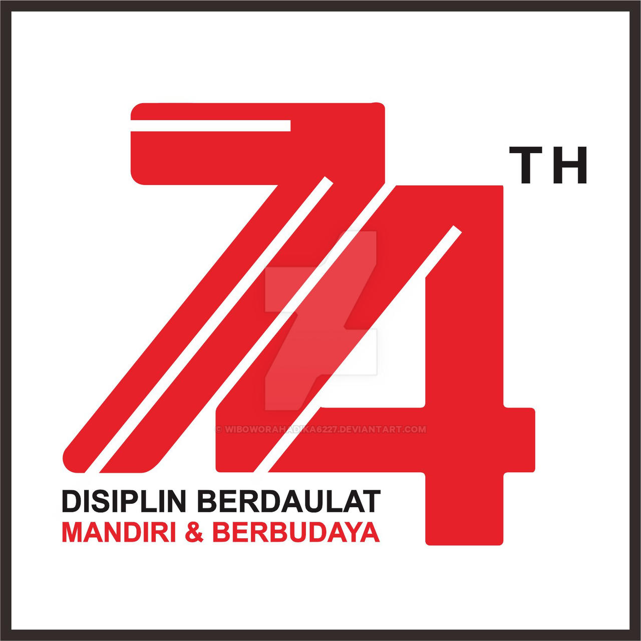 Detail Download Logo 74 Th Indonesia Nomer 13