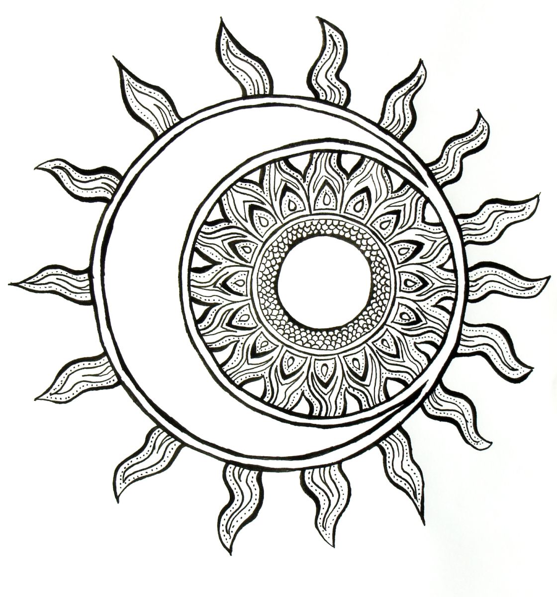 Detail Tattoo Sonne Und Mond Nomer 11