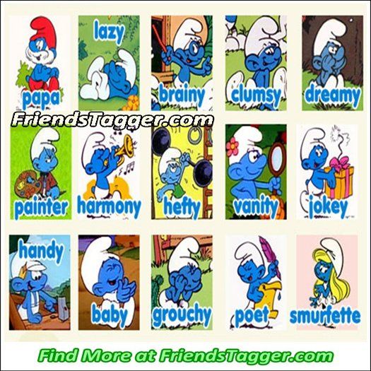 Detail The Smurfs Characters Names And Pictures Nomer 6