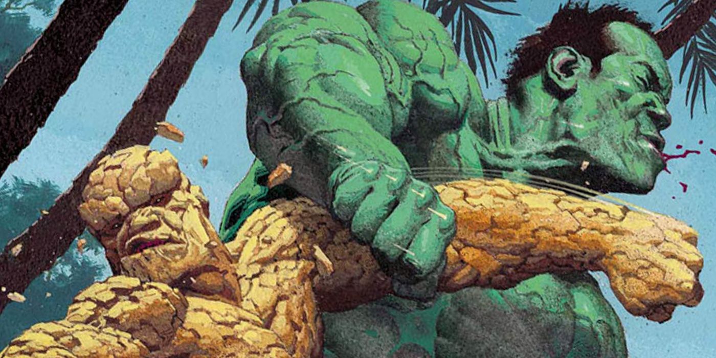 Detail The Thing Vs Hulk Nomer 2