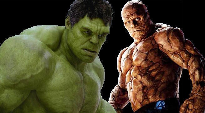 Detail The Thing Vs Hulk Nomer 11