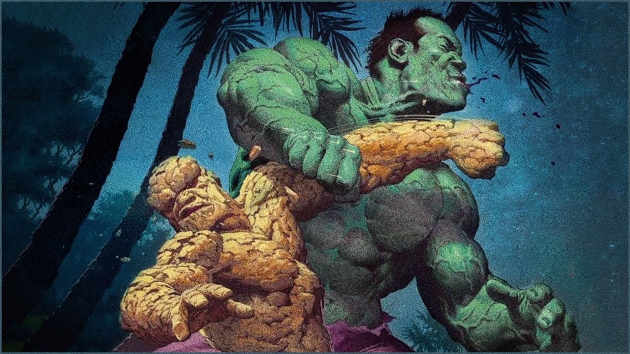Detail The Thing Vs Hulk Nomer 14