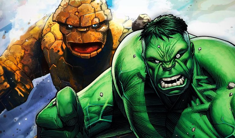 Detail The Thing Vs Hulk Nomer 15