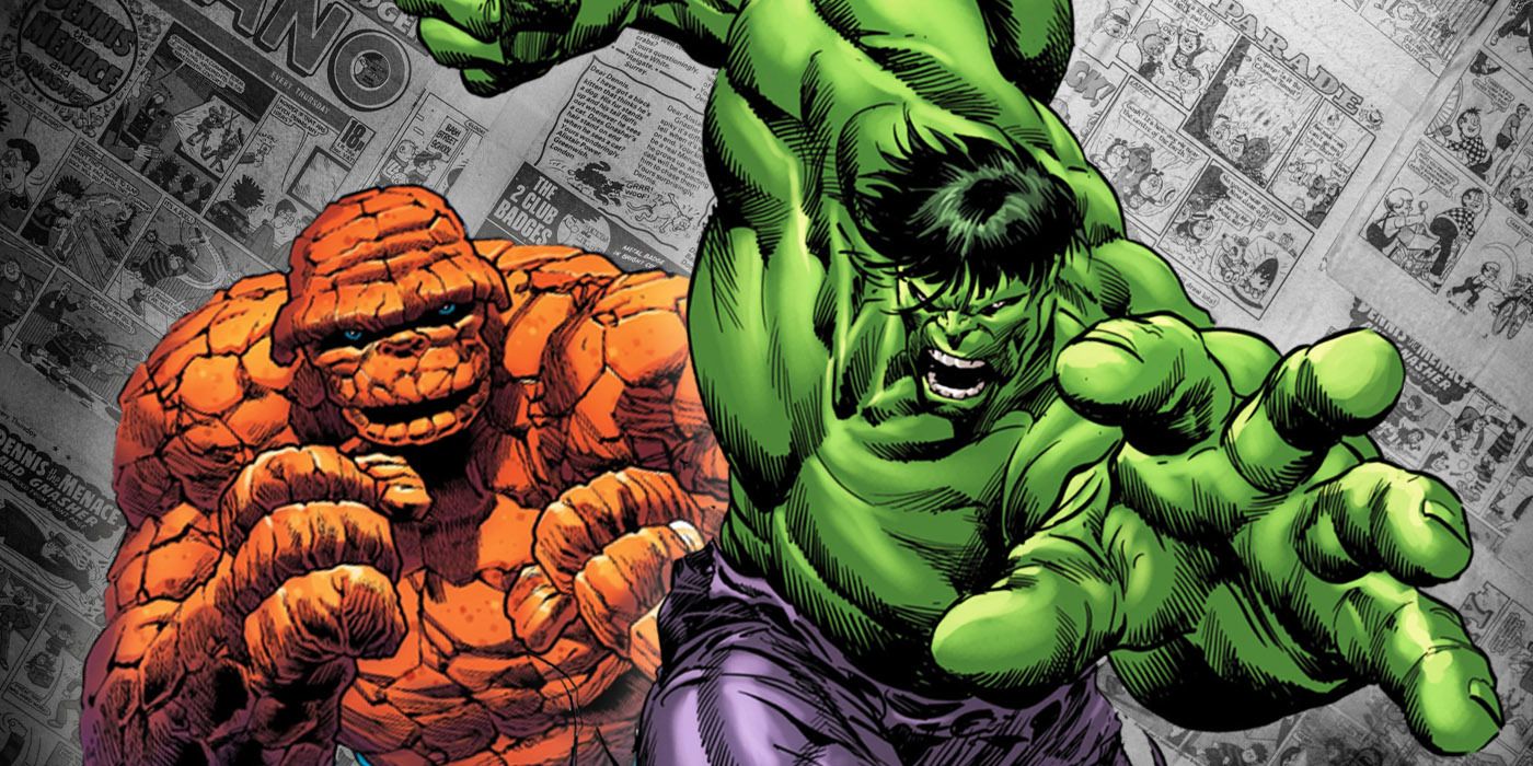 Detail The Thing Vs Hulk Nomer 16