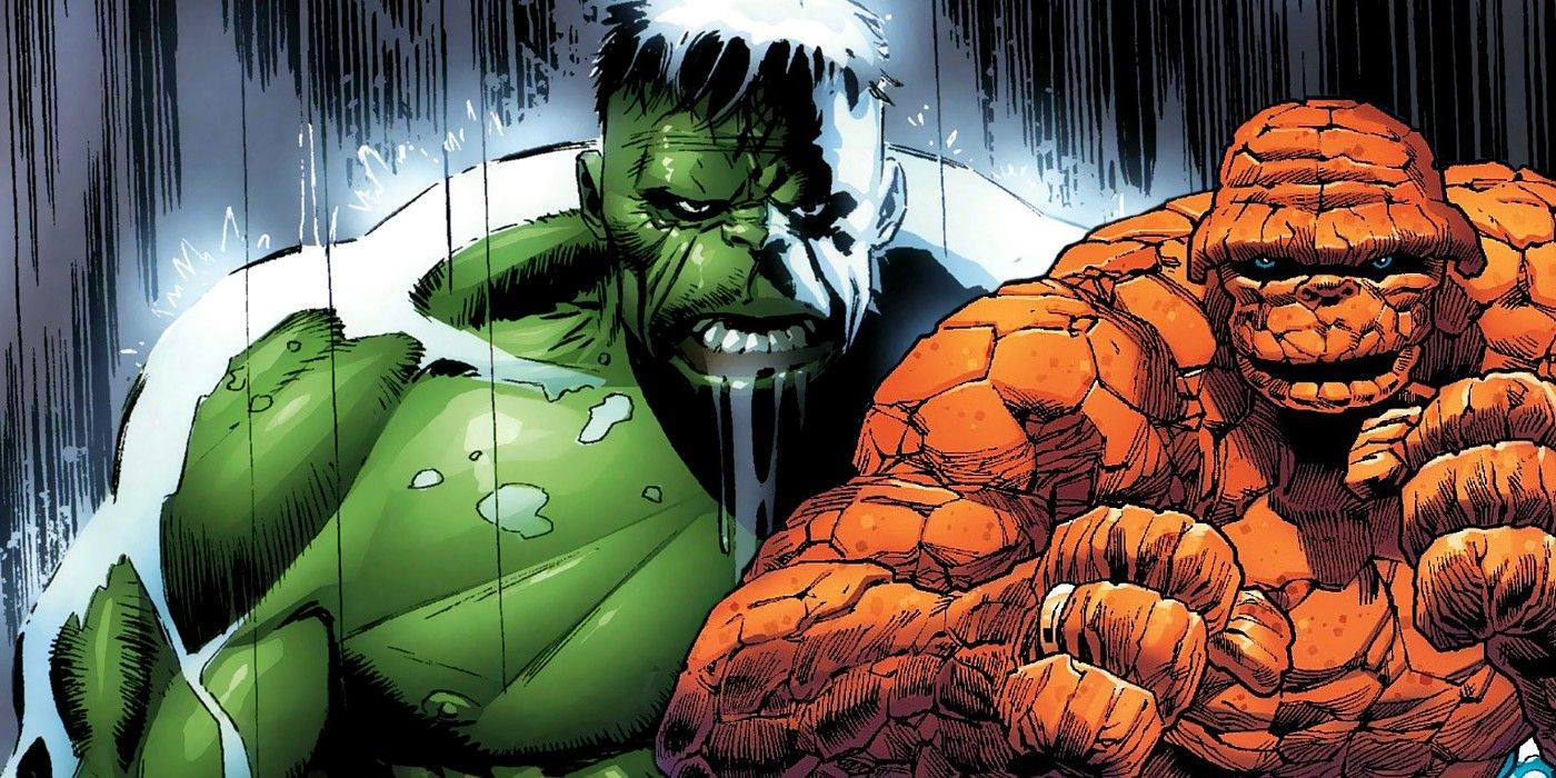 Detail The Thing Vs Hulk Nomer 3