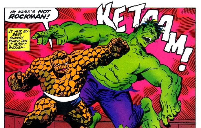 Detail The Thing Vs Hulk Nomer 22