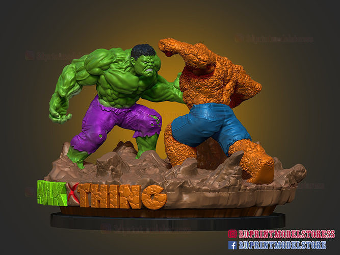 Detail The Thing Vs Hulk Nomer 27