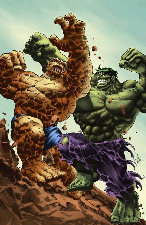 Detail The Thing Vs Hulk Nomer 28
