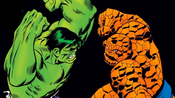Detail The Thing Vs Hulk Nomer 4