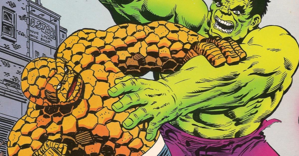 Detail The Thing Vs Hulk Nomer 39