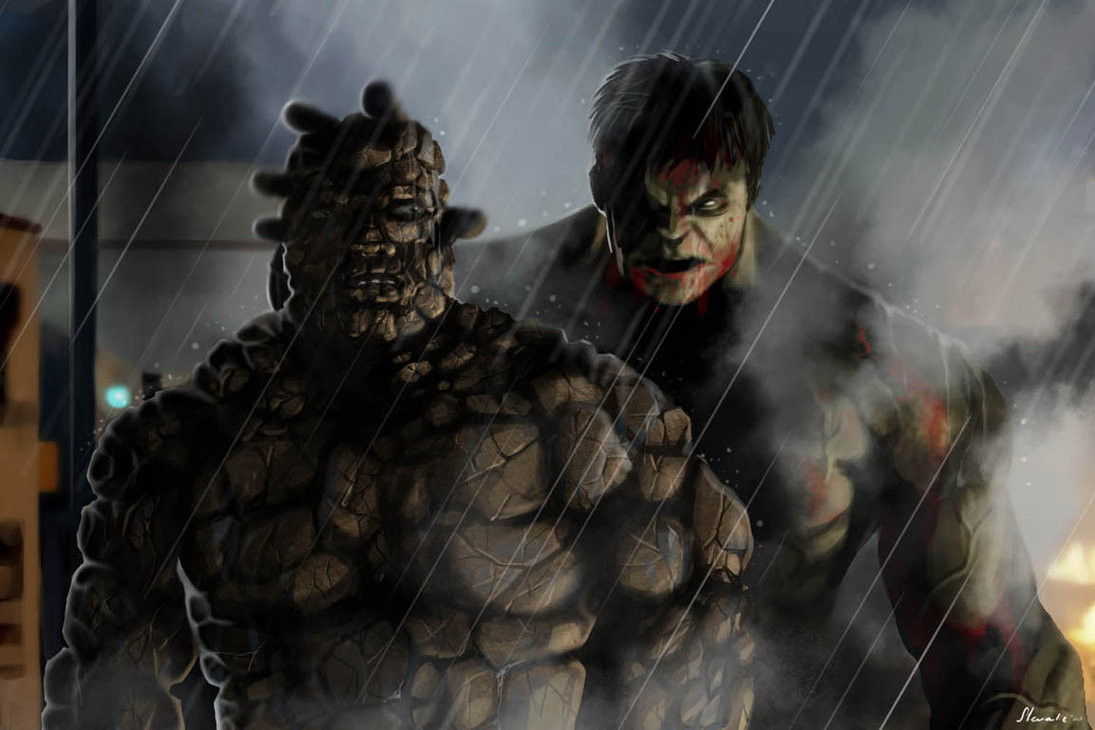 Detail The Thing Vs Hulk Nomer 43