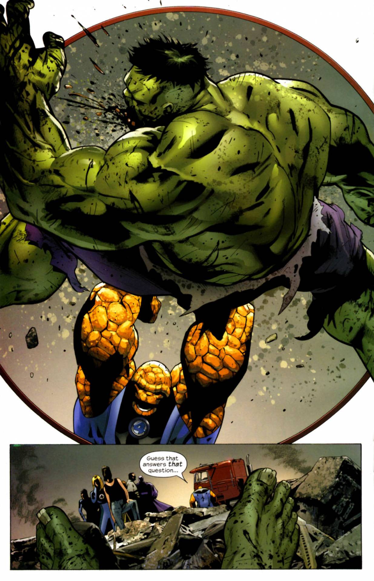 Detail The Thing Vs Hulk Nomer 47