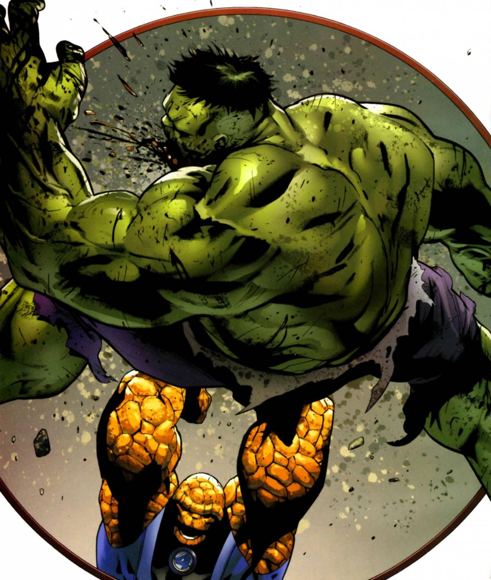 Detail The Thing Vs Hulk Nomer 48