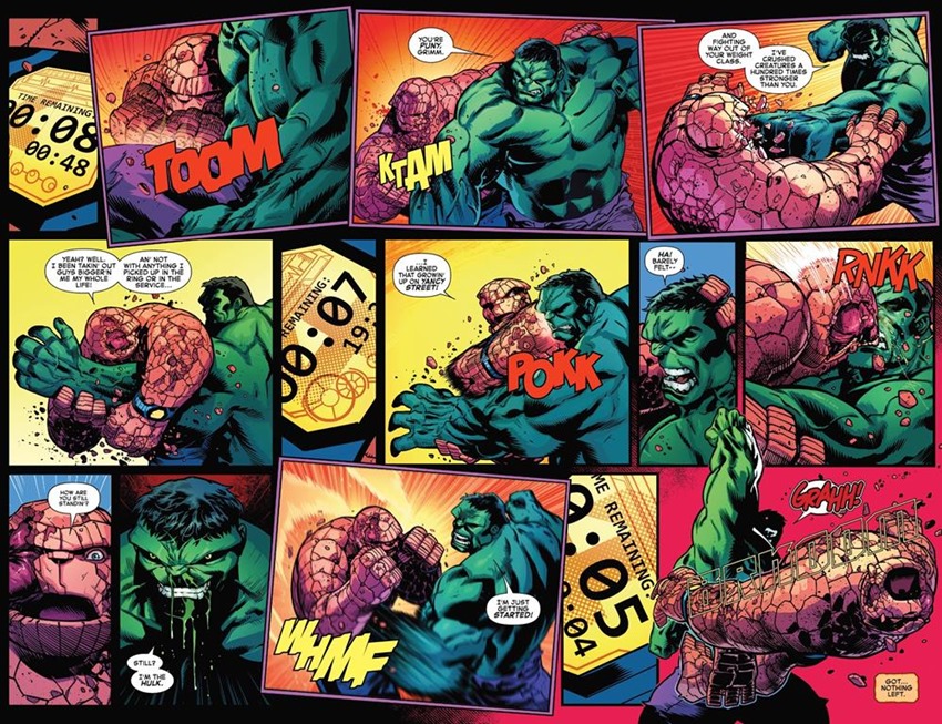 Detail The Thing Vs Hulk Nomer 49