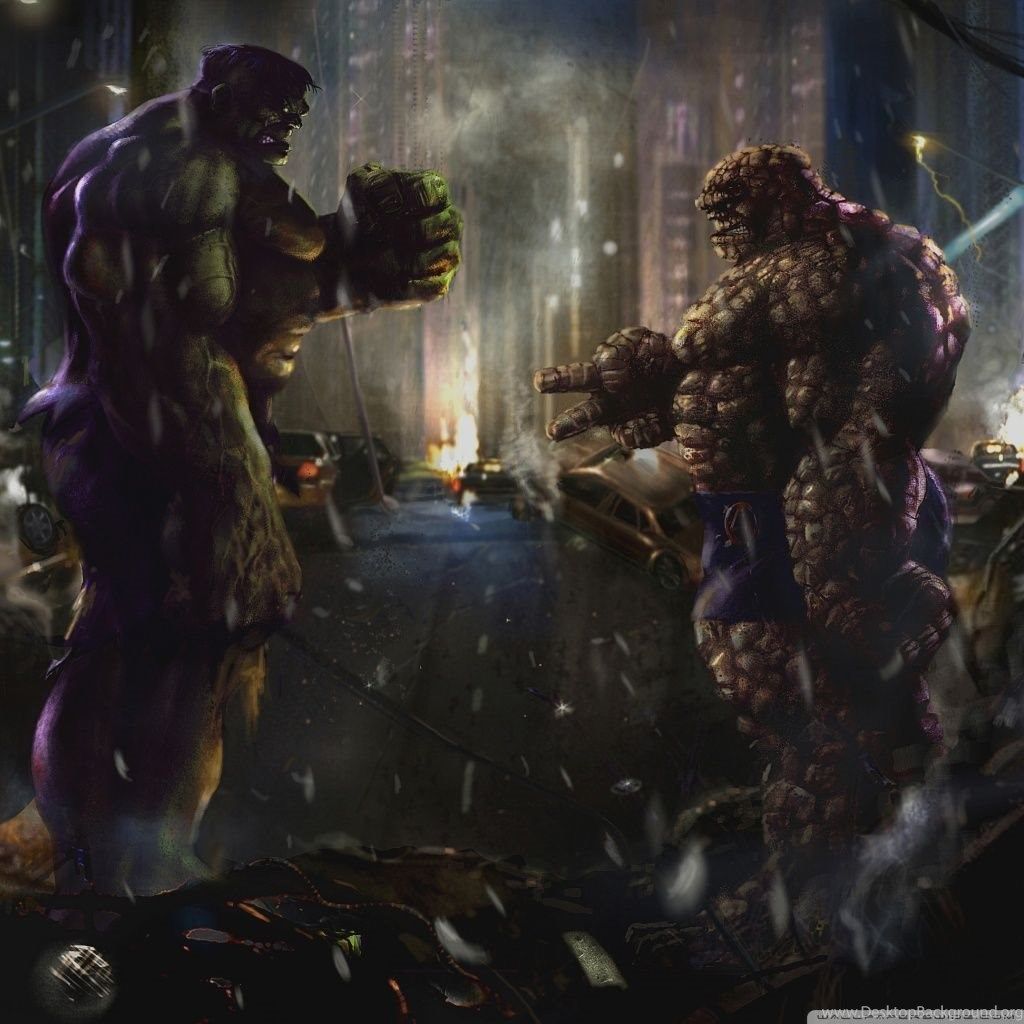 Detail The Thing Vs Hulk Nomer 51