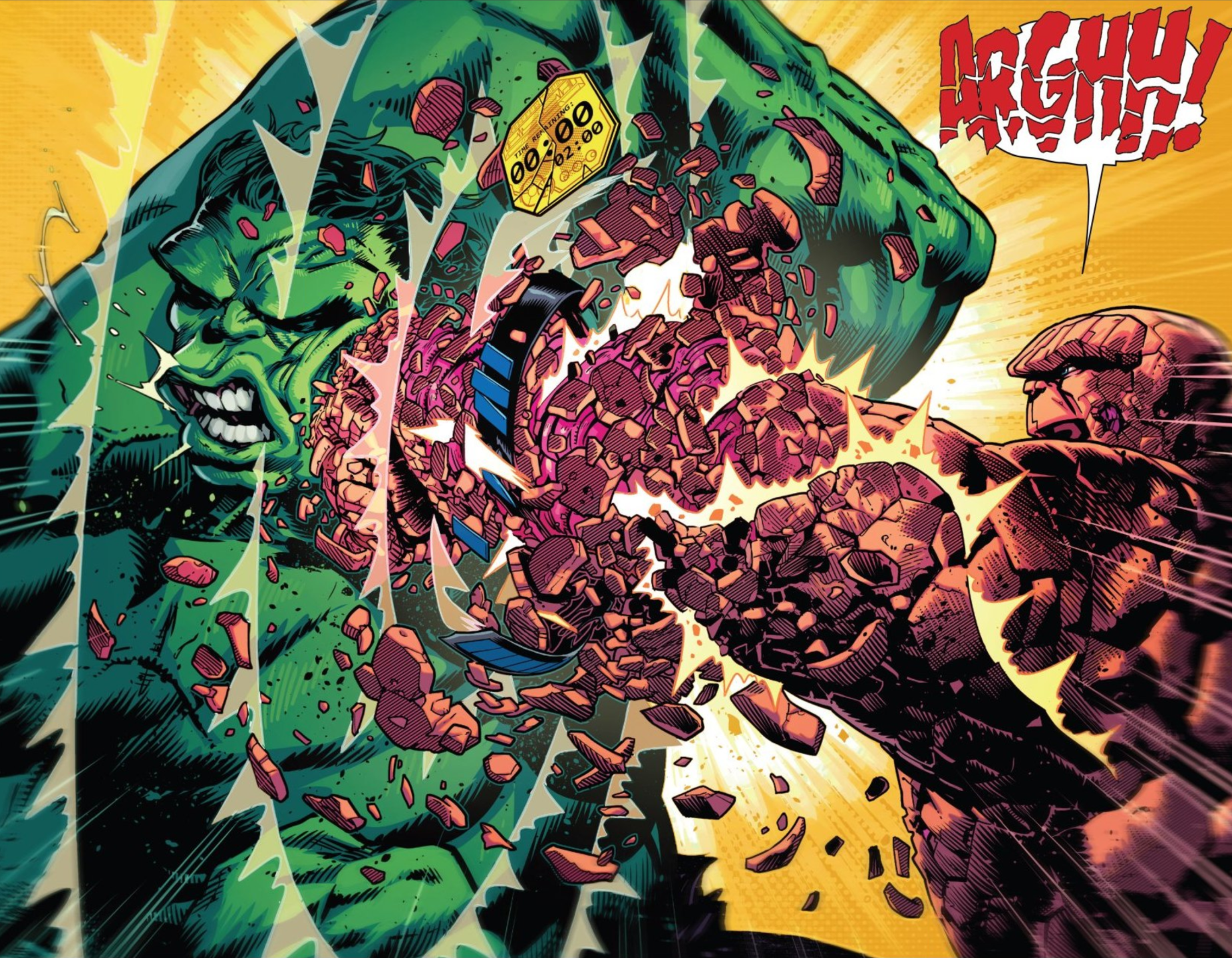Detail The Thing Vs Hulk Nomer 7