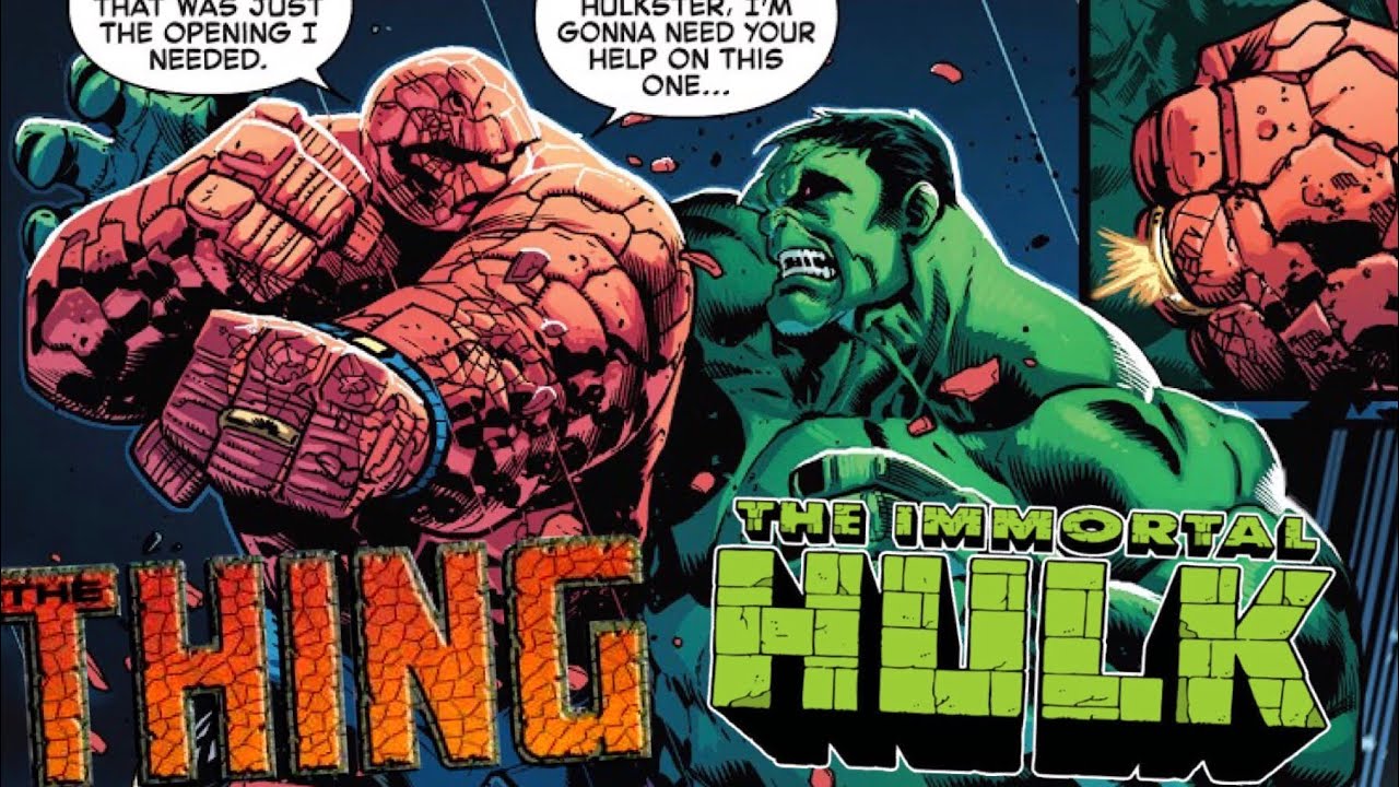 Detail The Thing Vs Hulk Nomer 8
