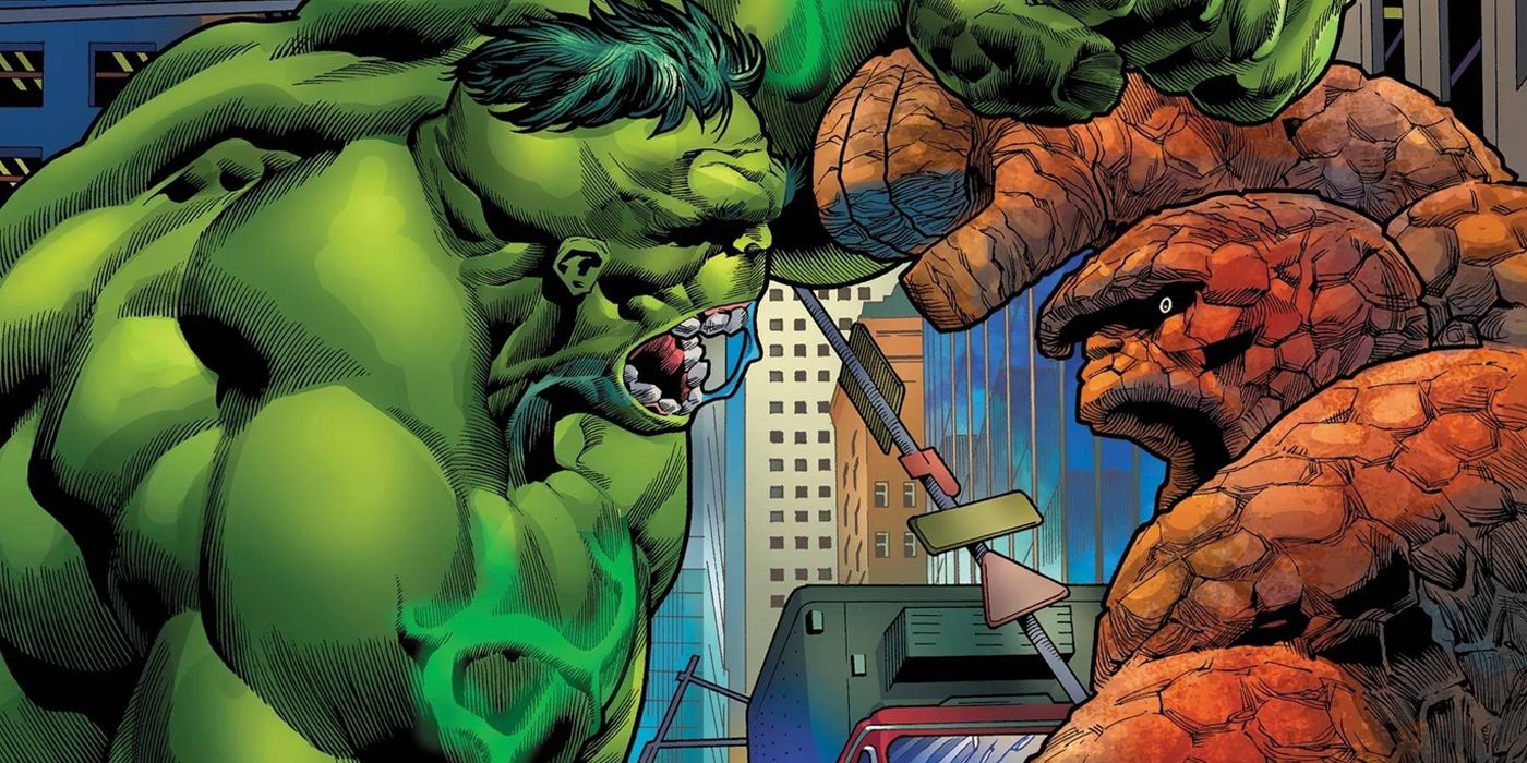 Detail The Thing Vs Hulk Nomer 9