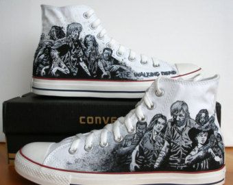 Detail The Walking Dead Shoes Converse Nomer 11