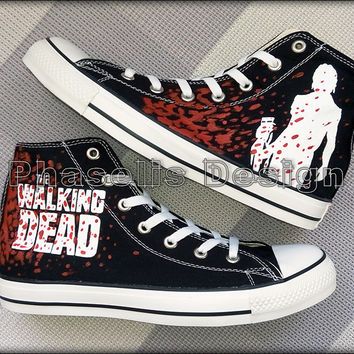 Detail The Walking Dead Shoes Converse Nomer 13