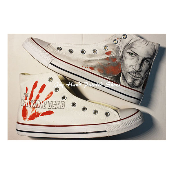 Detail The Walking Dead Shoes Converse Nomer 22