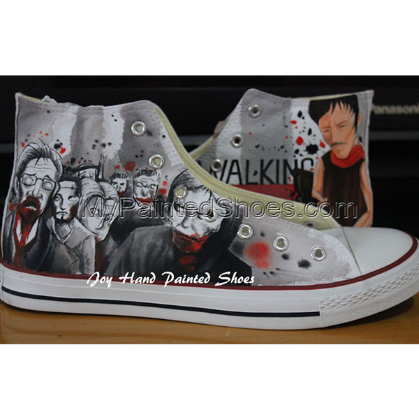 Detail The Walking Dead Shoes Converse Nomer 25