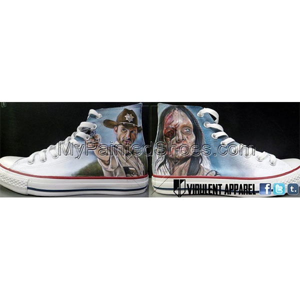 Detail The Walking Dead Shoes Converse Nomer 28