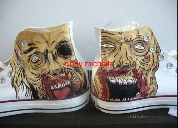 Detail The Walking Dead Shoes Converse Nomer 40