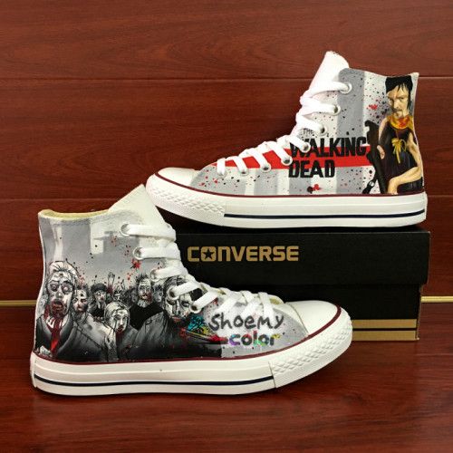 Detail The Walking Dead Shoes Converse Nomer 42