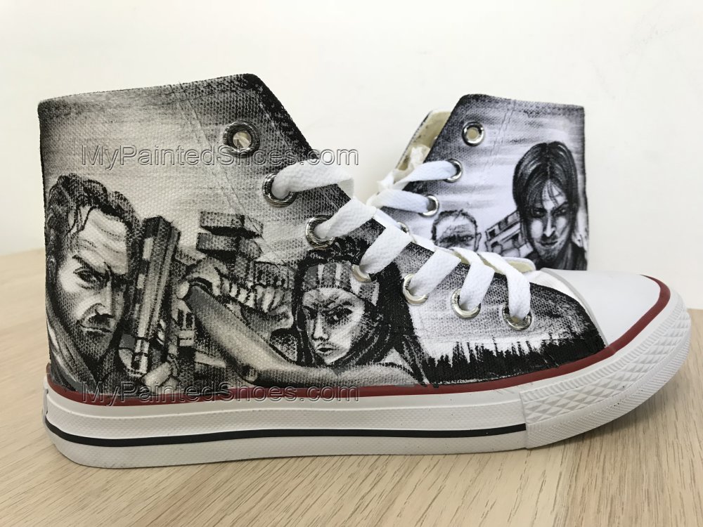 Detail The Walking Dead Shoes Converse Nomer 44