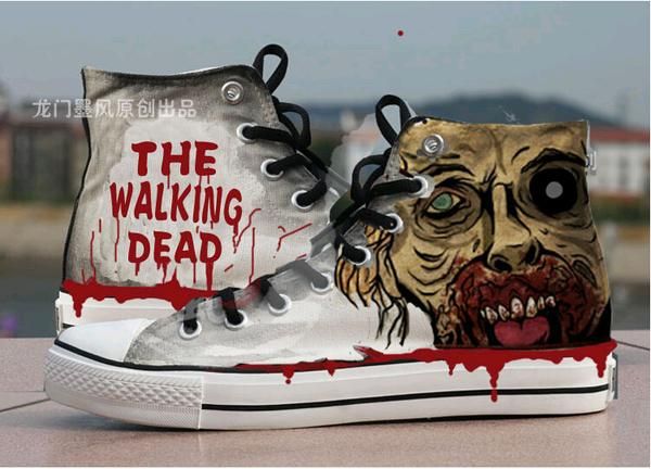 Detail The Walking Dead Shoes Converse Nomer 50