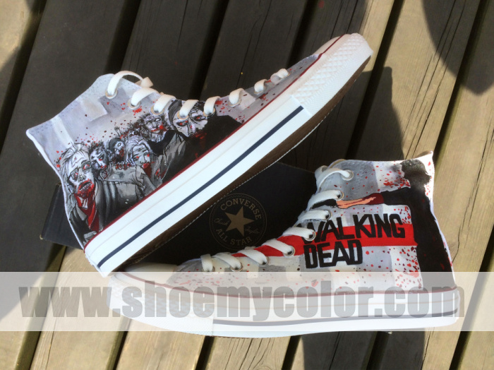 Detail The Walking Dead Shoes Converse Nomer 54