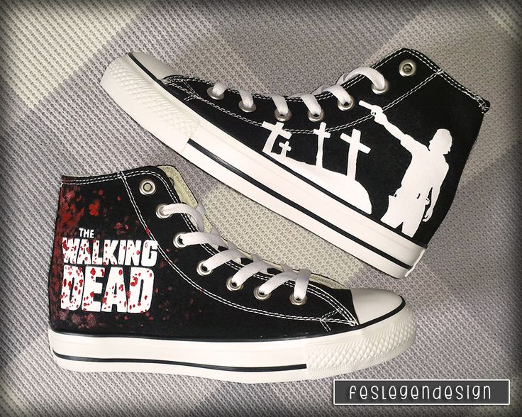 Detail The Walking Dead Shoes Converse Nomer 55