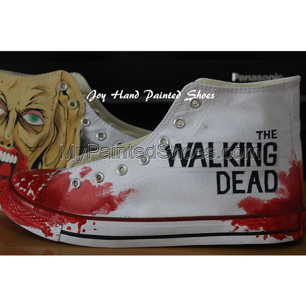 Detail The Walking Dead Shoes Converse Nomer 8