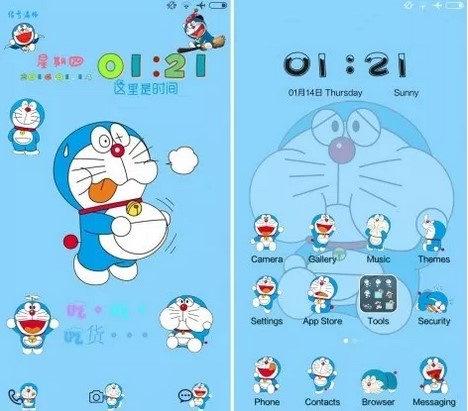 Detail Theme Android Doraemon Nomer 7
