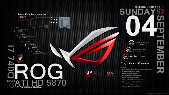 Detail Theme Asus Rog Nomer 5