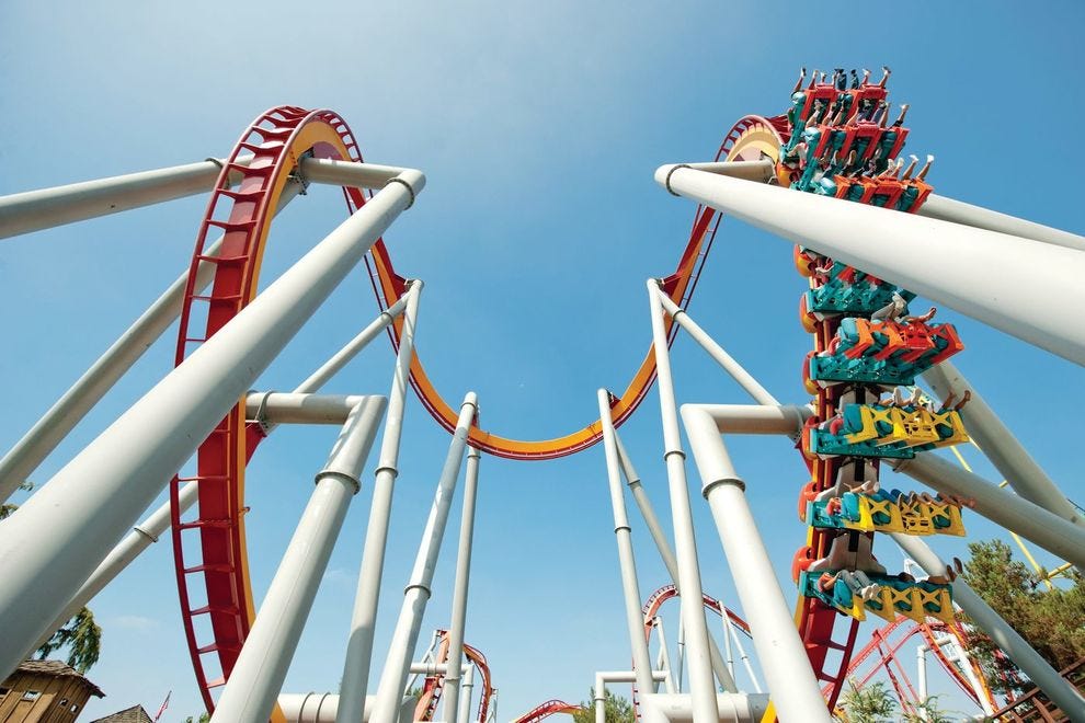 Detail Theme Park Roller Coaster Nomer 44