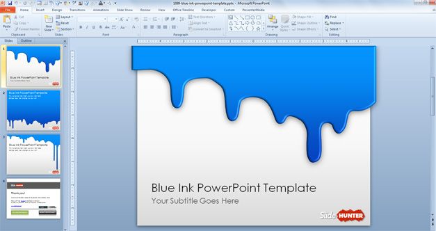 Detail Theme Powerpoint 2010 Keren Nomer 2