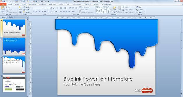 Detail Theme Powerpoint 2010 Keren Nomer 2