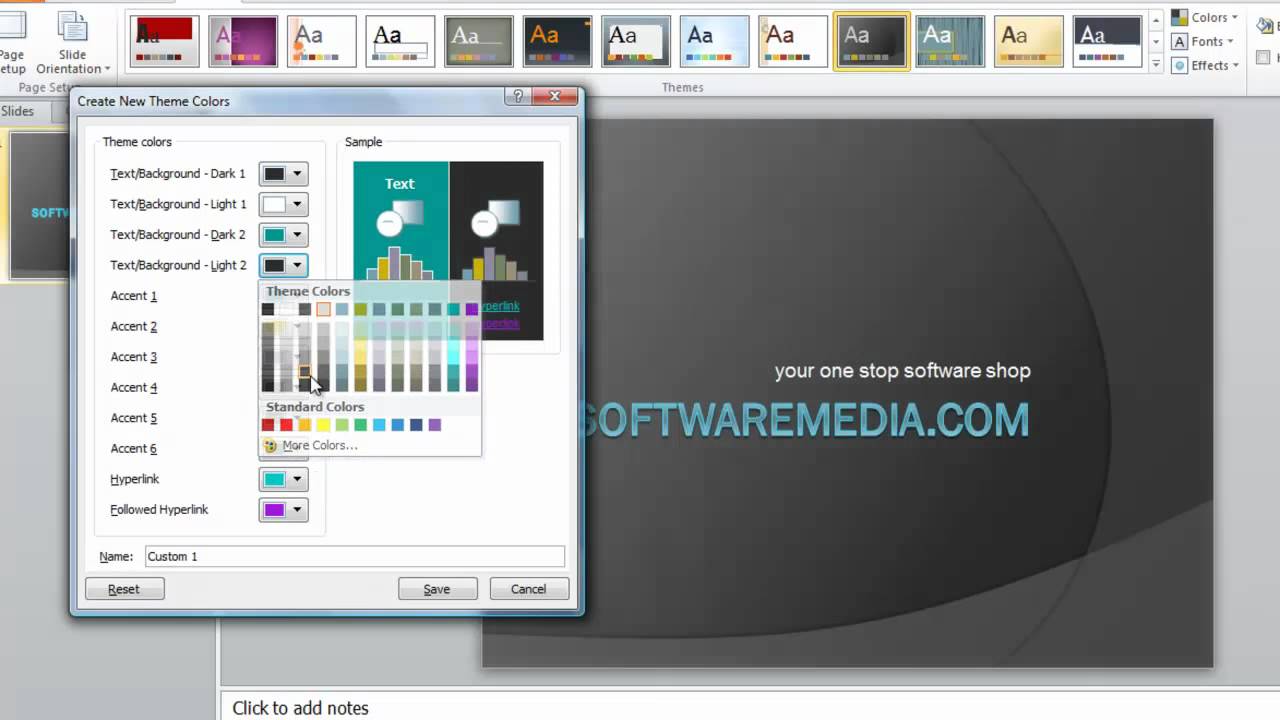 Detail Theme Powerpoint 2010 Keren Nomer 18