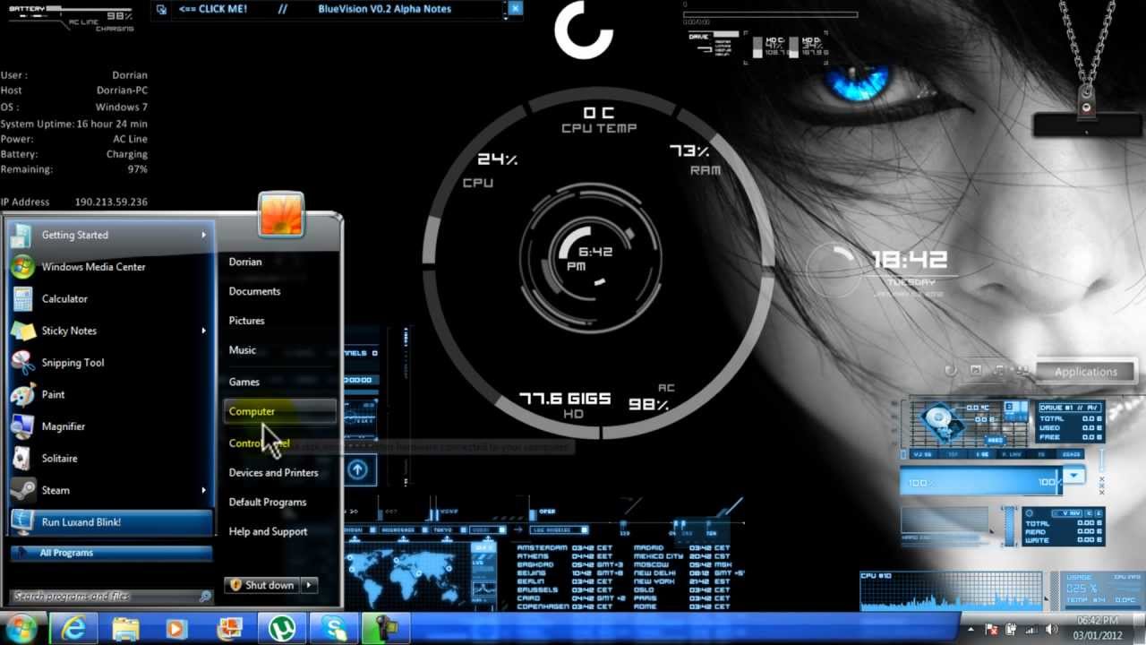Detail Theme Windows 7 3d Nomer 19