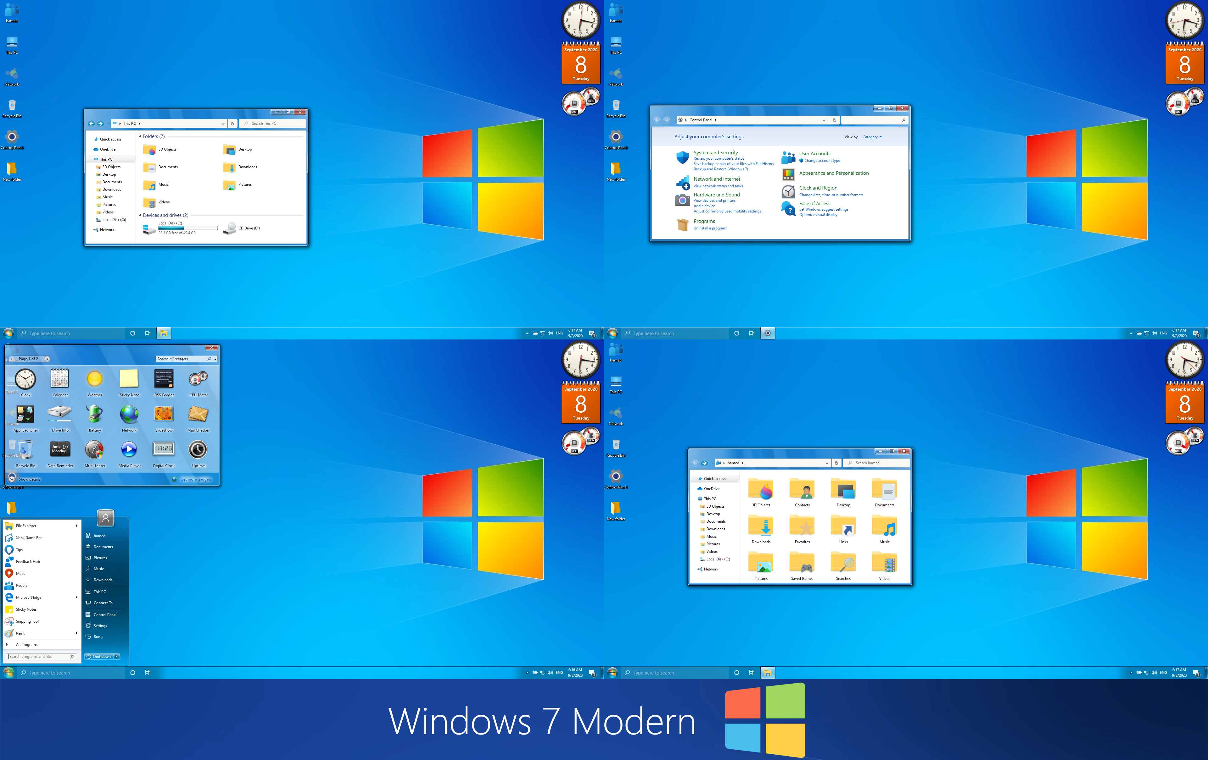 Detail Theme Windows 7 3d Nomer 29