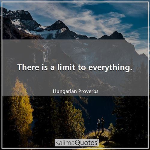 There Is A Limit Quotes - KibrisPDR