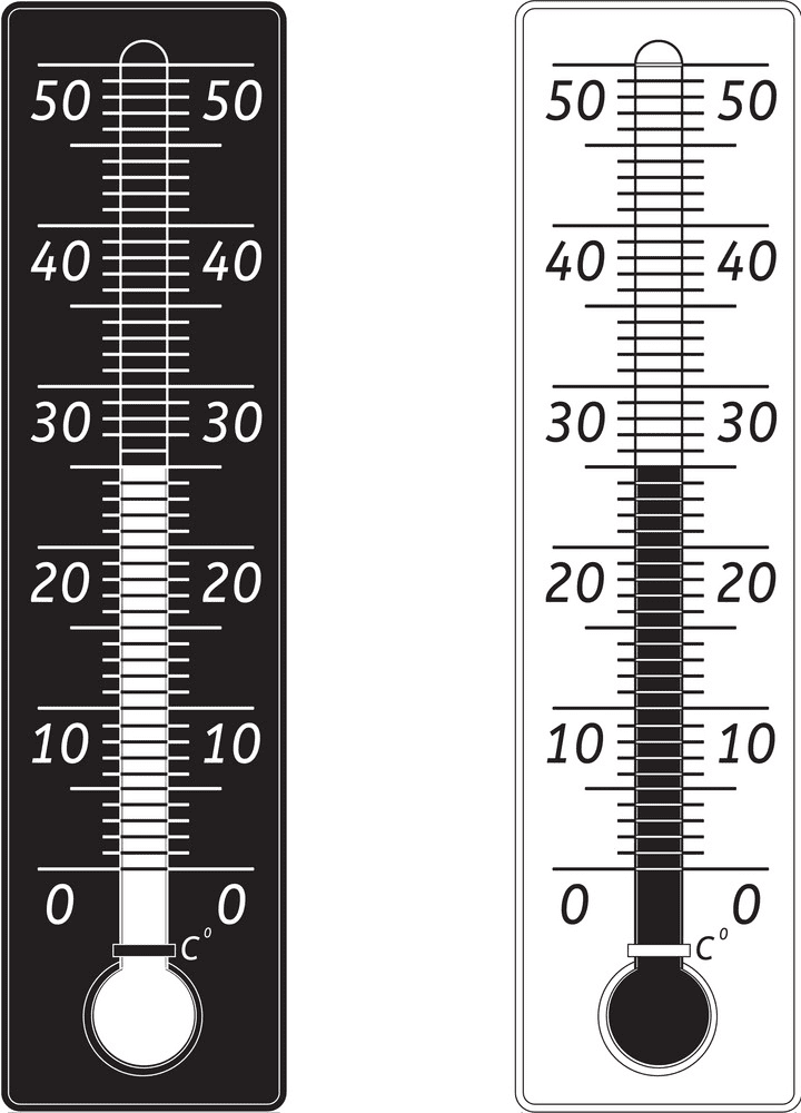 Detail Thermometer Clipart Black And White Nomer 21